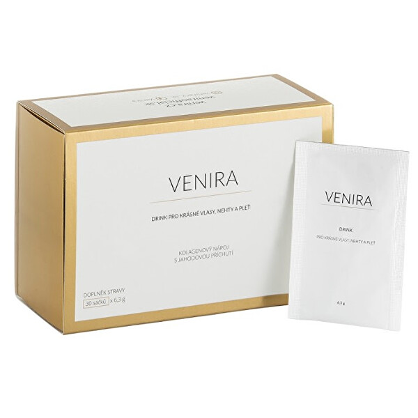 Venira VENIRA drink - instantní kolagenový nápoj s jahodovou příchutí 30 x 6,3 g