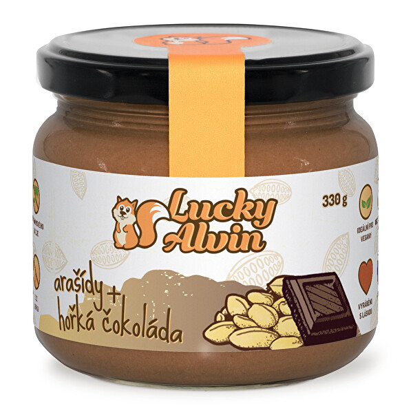 Lucky Alvin Arašídy + hořká čokoláda krém 330 g