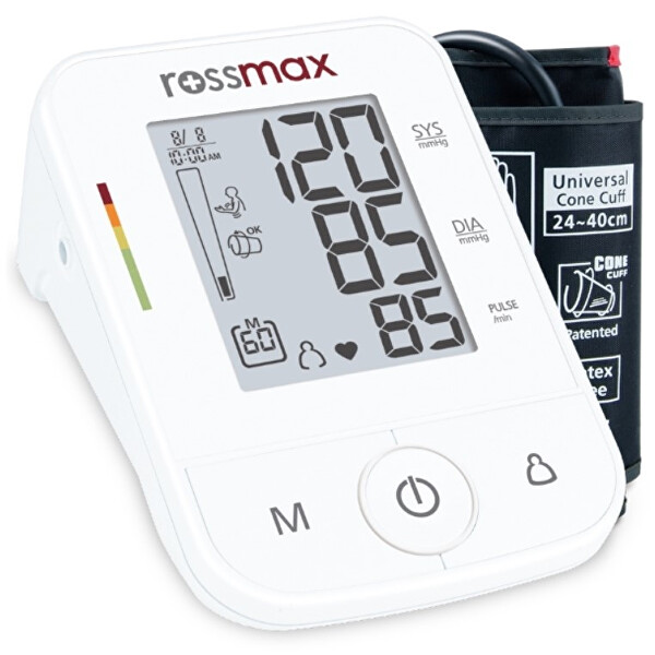 Rossmax Dobře vybavený automatický tlakoměr Rossmax X3 s řadou funkcí