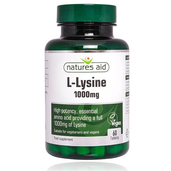 Natures Aid L-Lysín 1000 mg - 60 tablet
