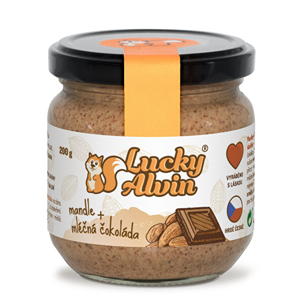 Lucky Alvin Mandle + mléčná čokoláda krém 200 g - SLEVA - expirace 13.7.2022