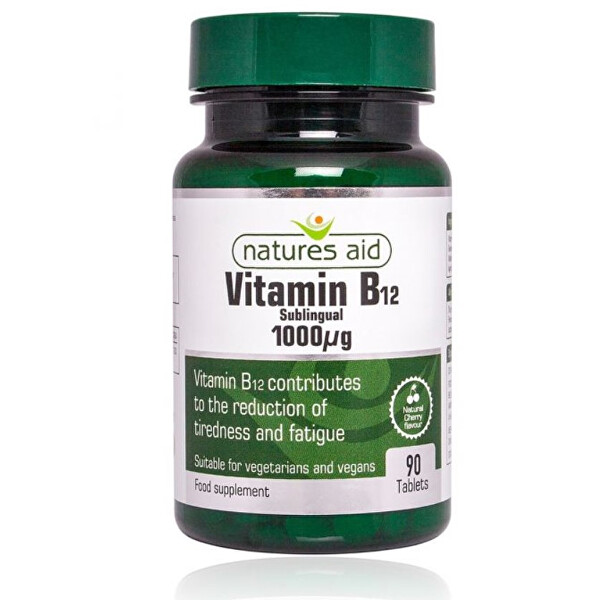 Natures Aid Vitamin B12 - 1000 mcg - sublingvální 90 tablet