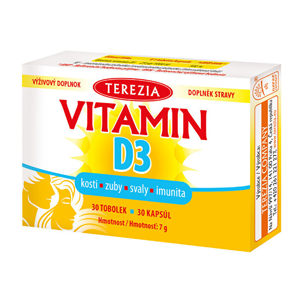 Terezia Company Vitamin D3 1000 IU 30 tobolek