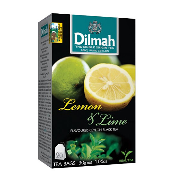 Dilmah Čaj černý, Citron, Limetka 20 ks