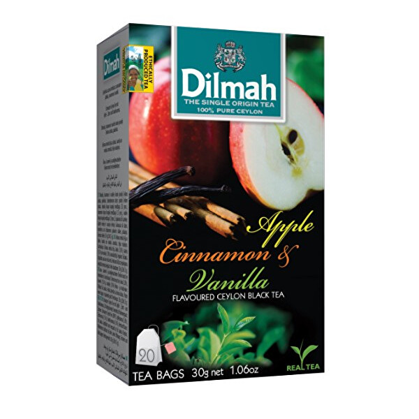 Dilmah Čaj černý Jablko Skořice Vanilka 20 ks