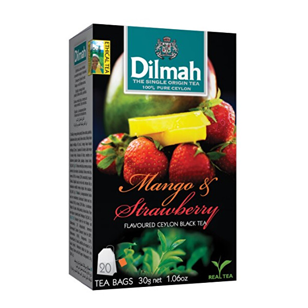 Dilmah Čaj černý, Mango, Jahoda 20 ks