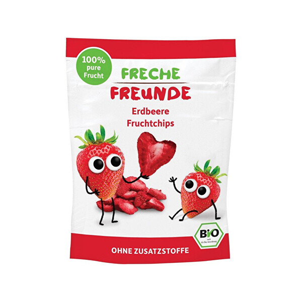 Freche Freunde BIO Ovocné chipsy - 100% Jahoda 12 g