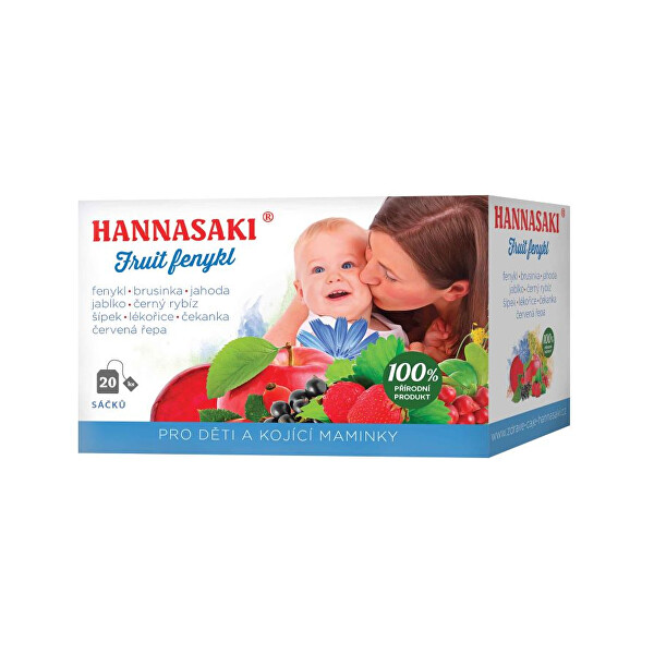 Čaje Hannasaki Fruit fenykl - pro děti a kojící maminky 40 g