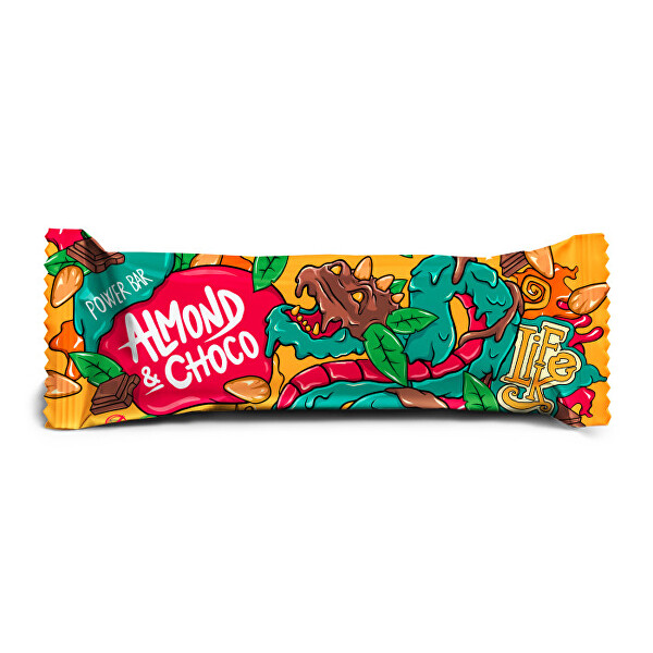 Lifelike Food Power bar almond chocolate 50 g
