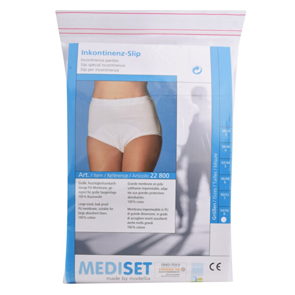 Mediset Inkontinenční dámské kalhotky s nepropustnou PU - membránou UNI 42/44