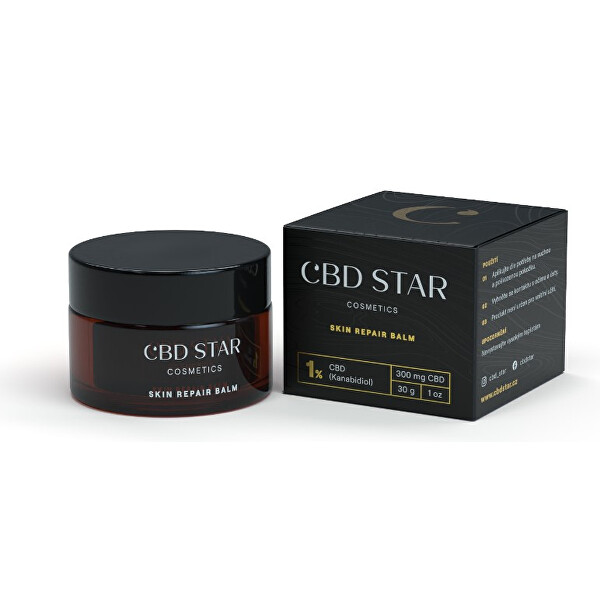 CBD STAR Ošetřující balzám Skin repair balm – 1% CBD 30 g