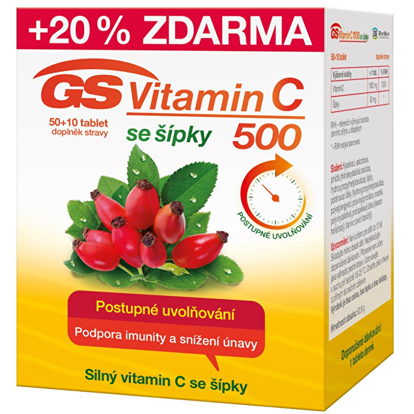 Green-Swan GS Vitamin C 500 + šípky 50+10 tablet