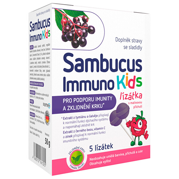 Sambucus Immuno Kids Sambucus Immuno Kids lízátka 5 ks