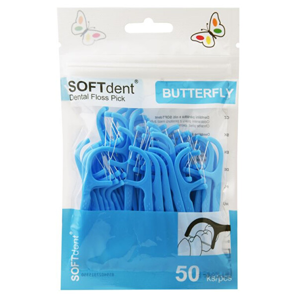 SOFTdent Butterfly Dentální párátka 50 ks