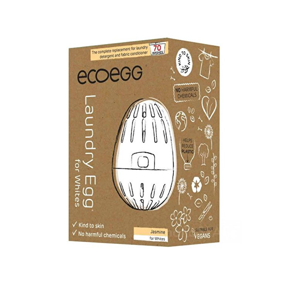 Ecoegg Prací vajíčko na bílé prádlo na 70 praní - jasmín