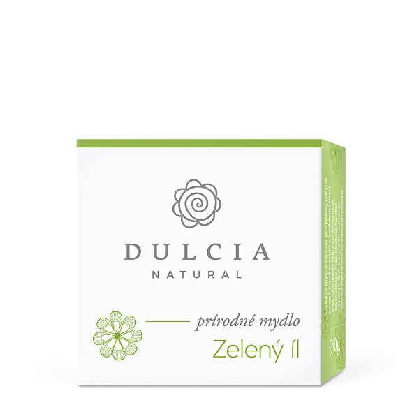 DULCIA natural Přírodní mýdlo - Zelený jíl 90 g