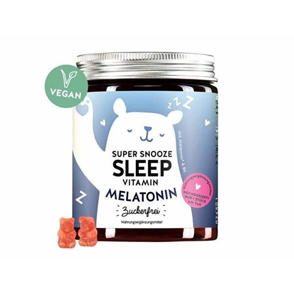 Bears With Benefits Vitamíny pro spánek s melatoninem bez cukru Super Snooz Sleep 60 ks