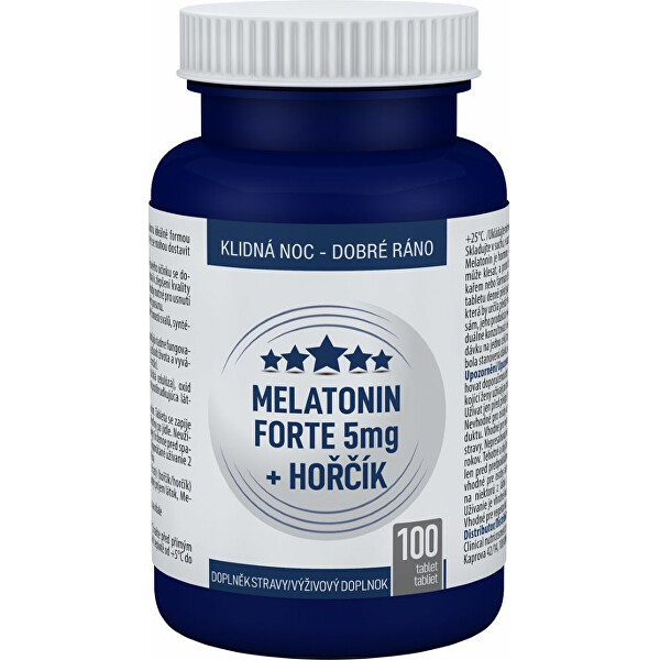 Clinical Melatonin Forte 5 mg + Hořčík 30 tablet
