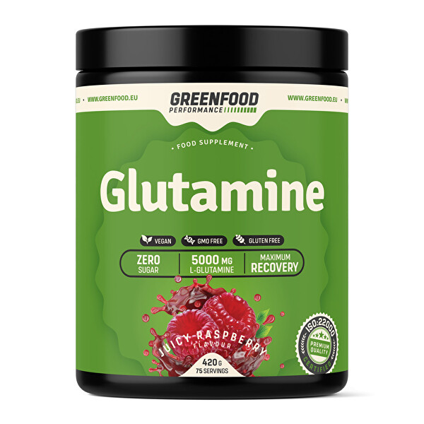 GreenFood Performance nápoj Glutamine 420 g Meloun
