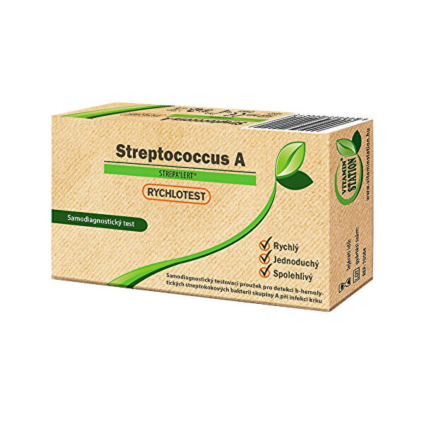Vitamin Station Rychlotest Streptococcus A - samodiagnostický test 1 kus