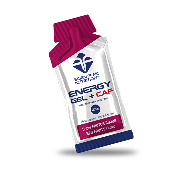 Scientiffic Nutrition Energetický gél s kofeínom - Červené ovocie 25 g