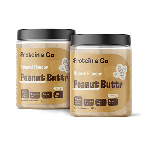 Protein a Co Protein a Co Arašidový krém za zvýhodnenú cenu 1 + 1 2000 g
