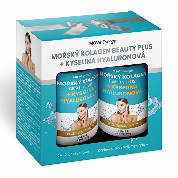 MOVit Energy MOVit Energy Darčekové balenie Morský kolagén Beauty Plus 90 + 90 tabliet
