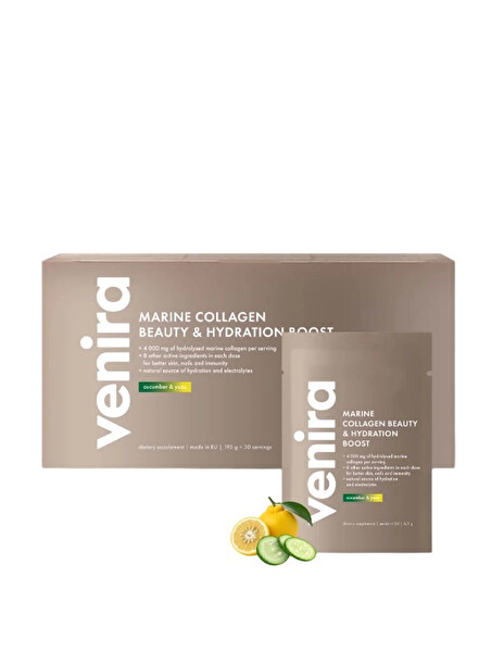 Venira Venira Beauty hydratačný kolagénový drink - uhorka a yuzu 30 sáčkov