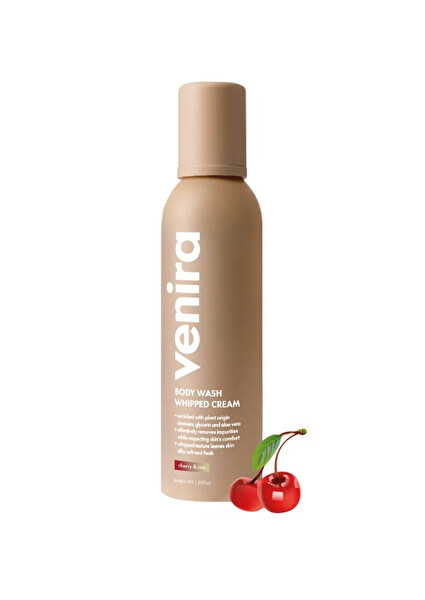 Venira Venira Šľahačková sprchová pena - cherry & rice 200 ml