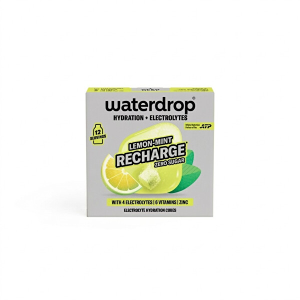 Waterdrop Waterdrop Microlyte - Šumivá kocka Lemon Mint Recharge 12 kusov