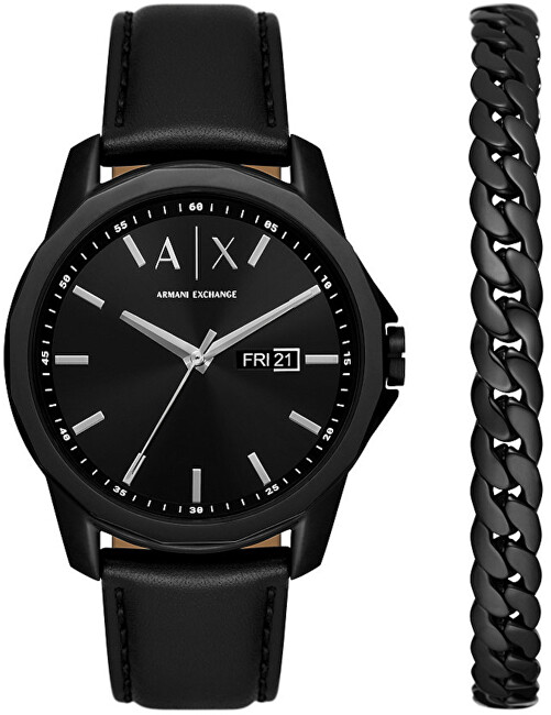 Armani Exchange Darčekový set Leren + náramok AX7147SET analógové