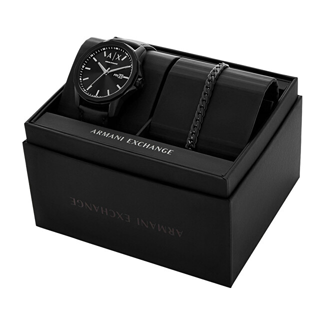 Armani Exchange Darčekový set Leren + náramok AX7147SET analógové