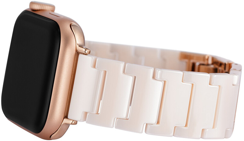 Anne Klein Keramický tah pro Apple Watch 38/40/41 mm - Pink WK/1011RGBH