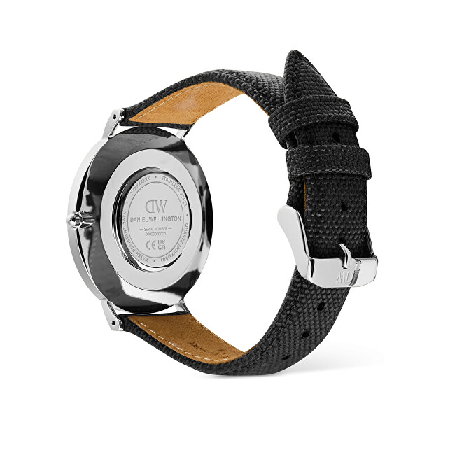 Daniel Wellington Classic 36 Black Canvas White S DW00100946 analógové