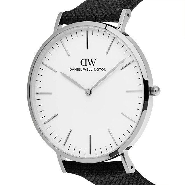 Daniel Wellington Classic 36 Black Canvas White S DW00100946 analógové