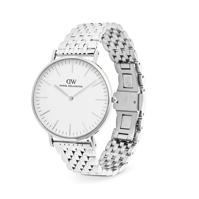 Daniel Wellington Classic 40 7-Link White S DW00101021 analógové