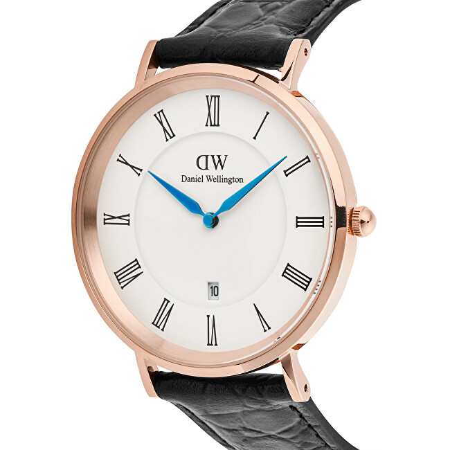 Classic 40 Roman Numerals Black Croc Belly RG DW00100916