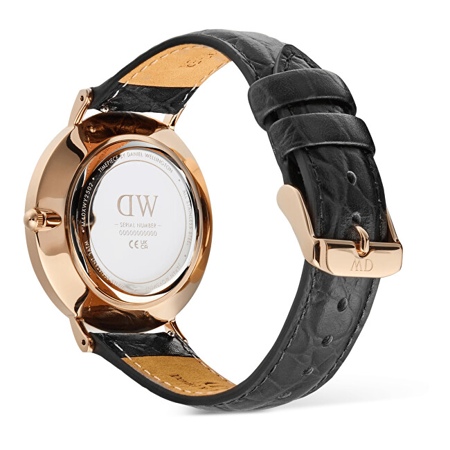 Classic 40 Roman Numerals Black Croc Belly RG DW00100916