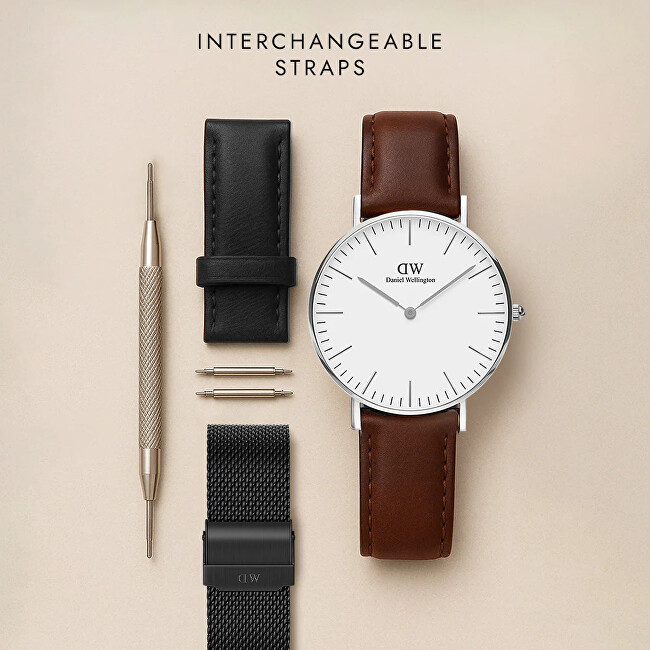 Daniel Wellington Classic 40 Sterling Piano S Brushed Silver DW00100775