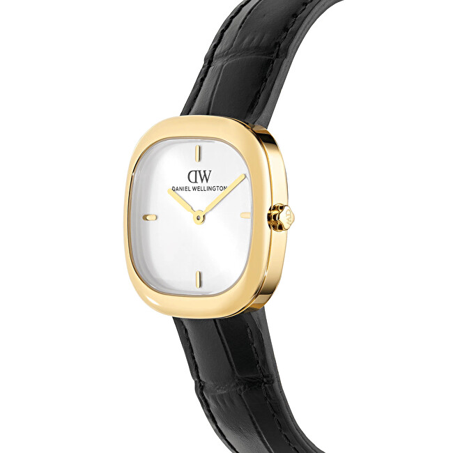 Daniel Wellington Corta 24x28 Black-Croc Black G DW00100995 analógové