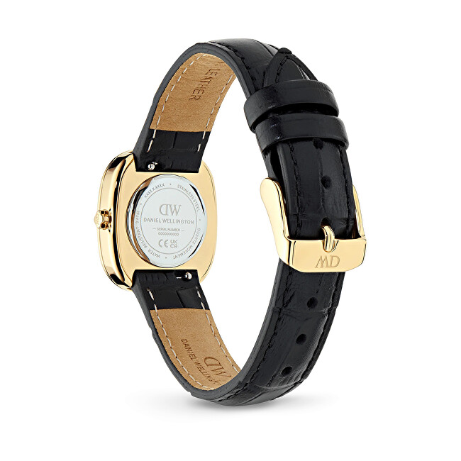 Daniel Wellington Corta 24x28 Black-Croc Black G DW00100995 analógové