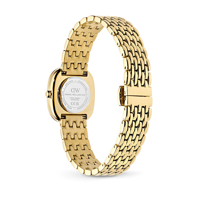 Daniel Wellington Corta 24x28 Royal Gold Unitone Grain-Link G DW00100993 analógové