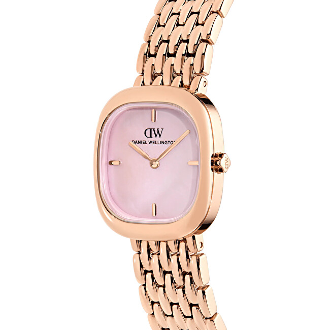 Daniel Wellington Corta Pink MOP Grain-Link RG DW00100990 analogové