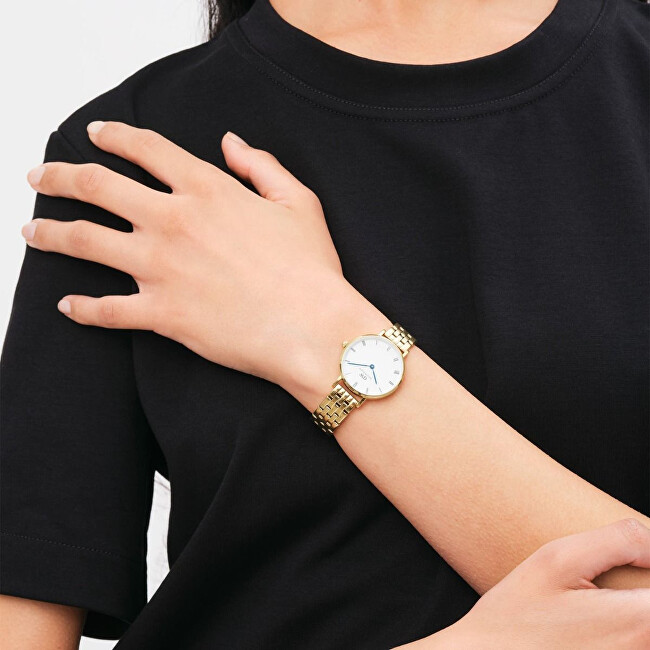 Petite Roman Numerals 5-Link Gold DW00100682