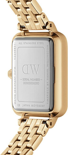 Daniel Wellington Quadro Roman Numerals 5-Link Gold DW00100688