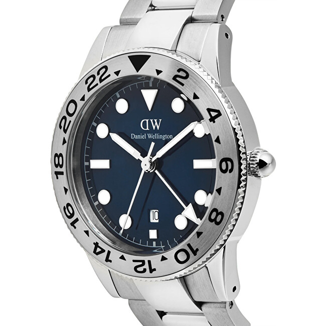 Iconic GMT 40 Link Brushed Bezel Silver DW00100922