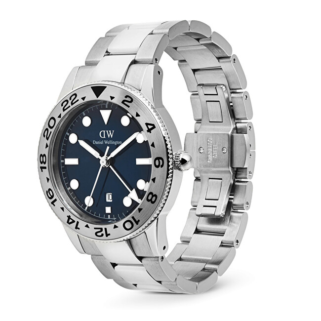 Iconic GMT 40 Link Brushed Bezel Silver DW00100922