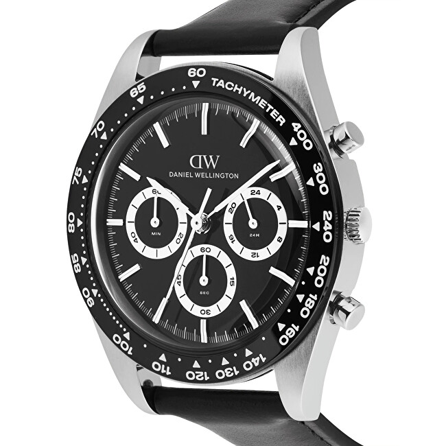 Daniel Wellington Iconic Tachymeter 42 Sheffield Black Black S DW00100950