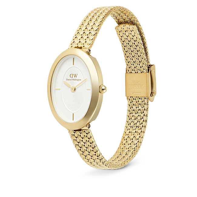 Daniel Wellington Juliette Braided Mesh White Sunray Gold DW00100882