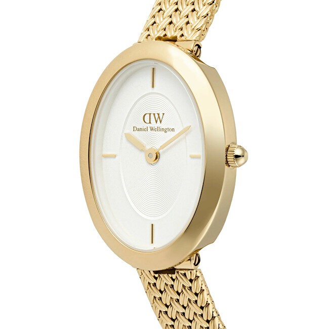 Daniel Wellington Juliette Braided Mesh White Sunray Gold DW00100882